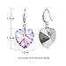 Women's Heart Crystals Earrings Drop Dangle Fish Hook Earrings for Birthday Anniversary Christmas Mother's Day Valentine's Day, Gifts for Her