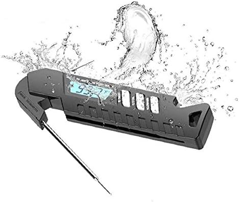 Digital Pocket Foldable Probe Thermometer (Baking, Baby Milk, Brewing Tea, Roasting Steak, BBQ, Beer B