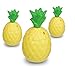 Hogue WS LLC Plastic Pineapple Luau Cups for Fun Hawaiian Children's Parties – Bulk 12 Pack – Includes Straws – Tiki Beach Theme Party Supplies (1 Dozen)