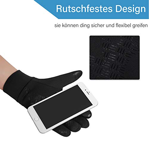 KELOYI Handschuhe Herren Damen Fahrradhandschuhe Touchscreen Winter Winddicht rutschfest Winterhandschuhe Outdoor Warme… – Bild 3