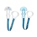 MAM Pacifier Clips, Baby Pacifier Clip, 'I Love Mommy' Design Collection Pacifier Clip, Boy, 2-Count primary