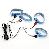 Electric Shock Massager Pen-is rings Electric Player And 4 Co-ck Ring Set (Blue)