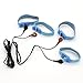 Electric Shock Massager Pen-is rings Electric Player And 4 Co-ck Ring Set (Blue)