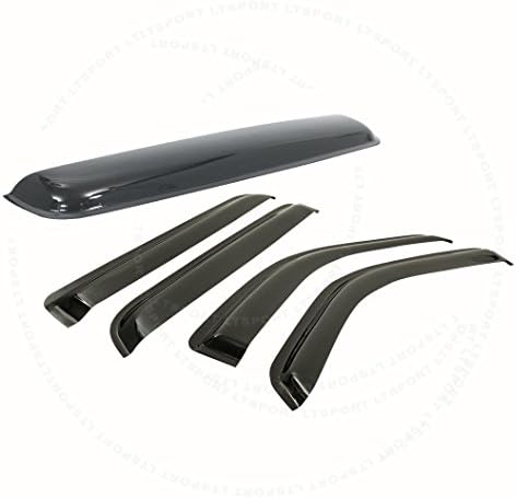 Fit 01-07 Mitsubishi Montero Sport Side Window Visor Rain Guard + Moonroof Vent