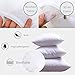 HIPPIH 18 x 18 Pillow Inserts Set of 4, Hypoallergenic Decorative Square Pillow Form Insert with Zips, White