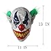 Hyaline&Dora Scary Halloween Latex Clown Mask with Hair for Adults,Halloween Costume Party Props Masks