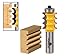 YONICO Furniture Molding and Trim Router Bits 1/8-Inch Radius Triple Bead 1/2-Inch Shank 16159