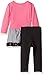 Young Hearts Little Girls' 2 Piece Plaid Heart Dress and Pant Set