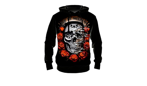 dia de los muertos moletom com capuz