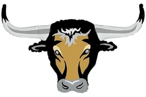 Shindigz Long Horn Cow Head 23" Mylar Balloon