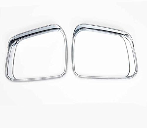 1 Pair ABS Chrome Mirror Trim Cover Door Rearview Mirror Rain Shield Cover for Grand Cherokee 2011-2015 Kakiyi
