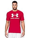 Under Armour Men's Sportstyle Logo T-Shirt, Red/White, Small