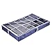 Zipcase Underbed Shoe/Sneaker Organizer for Kids and Adults (12 Pairs) with Ample Space and Stitched Bottom –38 by 23 inch - Under Bed Shoes/Closet Storage Solution