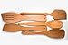 Wooden Cooking Spoons Set With 2 Bonus Oven Gloves - Natural Hardwood Cooking Utensils – 5 Nonstick Wooden Spatula and Spoons for Kitchen - Super Durable Eco-friendly Beechwood Spoons by Ecosall