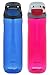 Contigo Autoseal Cortland Water Bottle, 24oz - Monaco & Sangria (2 Pack)
