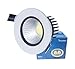 Lemonbest™ High Power Dimmable Recessed LED Ceiling Down Light Fixture 7 watts COB LED Spotlight Flood Lamp Cool White