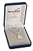Heartland Store Women's Sterling Silver Fleur-de-lis Teardrop Miraculous Pendant + 18 Inch 2.1mm Rhodium Plated Chain & Clasp