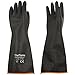 ThxToms Heavy Duty Latex Gloves, Resist Strong Acid, Alkali and Oil, 18", 1 Pair primary