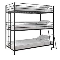Max & Finn Triple Bunk bed, Twin/Twin/Twin, Black