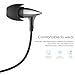 UiiSii Hi-705 Earbuds In-Ear Headphones HiFi Noise Isolating Lightweight Headset with Microphone and Volume Control (Black)