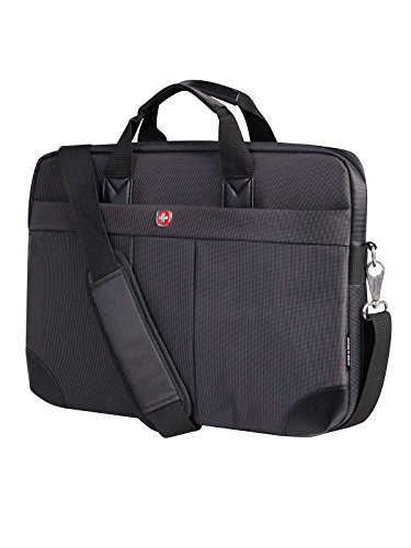Swiss Gear International Carry-On Size Notebook Bag - Holds Up to 15.6-Inch Laptop, Black