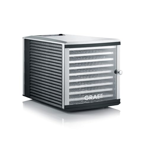 GRAEF DA510EU Dörrautomat in Silber mit Timeranzeige, Temperaturkontrolle, 30–70°C regelbar, übersichtliches Display, platzsparendes Schubladendesign thumbnail 1