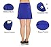 slimour Women Modest Running Skirt Travel Skirts with Pocket Swim Skirt High Waist with Shorts