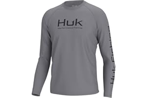 HUK Men's Pursuit Vented Long Sleeve Fishing Shirt (+30 UPF)