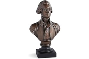 Monticello Thomas Jefferson Bust by Houdon - 12" Bronze