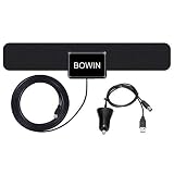 Best Amplified 50-90 Mile TV Antenna - 2019 Newest Version 4K 1080P HD Indoor Digital TV Antenna with 10 Feet Coax Cable for All TVs