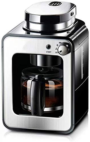 HaoLi Frisch gemahlene Kaffeemaschine, kleine amerikanische Haushaltskaffeemaschine 580ML, 600W