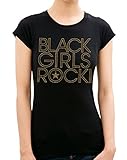 BLACK GIRLS ROCK Rhinestone/ Stud Women's T shirts