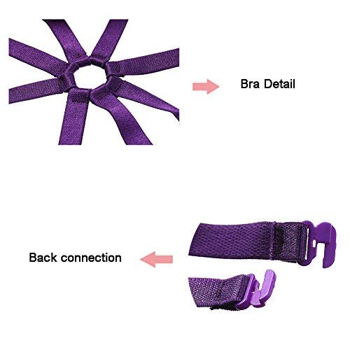 SUNSPICE Sexy One Piece Halter Teddy Lingerie Exotic Strappy Bodysuit Set for Women Purple