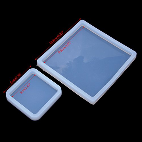 TIAN-K Square Silicone Mold DIY Polymer Clay Resin Casting Crafts Jewelry Making Mould Craft