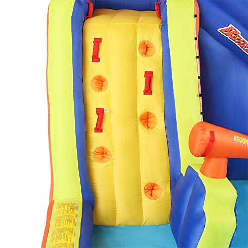 Banzai Inflatable Outdoor Battle Blast Adventure Park with Blower Motor, Water Slide, Climbing