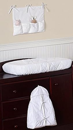 white eyelet crib bedding