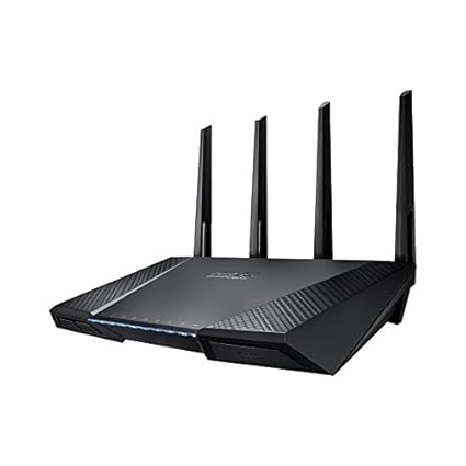 ASUS RT-AC87U - Router inalámbrico Dual-Band AC2400 (Gigabit, Modo Punto de acceso, Soporte dongle 3G/4G), color negro