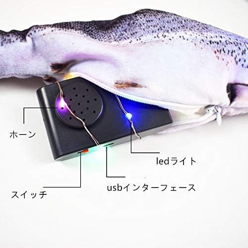 スポンサー プロダクト Vesiri 猫用ぬいぐるみ 電動魚 おもちゃ またたびトイ Usb充電式 振る魚リアル ピクピク動く 猫遊び 運動不足 ストレス解消対策 B0m2jq5n 590円