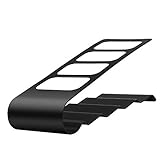 BEEHOME Remote Control Organizer, Metal Space Saving TV Remote Control Shelf Remote Storage Caddy Holder Black and White for Desk Table