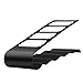 Remote Control Organizer, Metal Space Saving TV Remote Control Shelf Remote Storage Caddy Holder Black and White for Desk Table