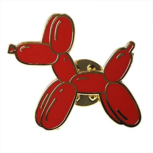 Balloon Dog Lapel Pin (Red)