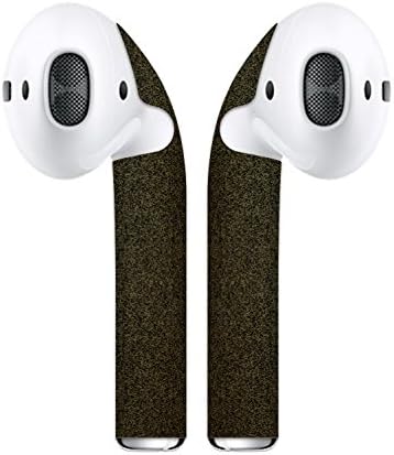Airpod Skins Protective Wraps (XY2) – Minimal Stylish Covers Customization and Protection, Compatible Apple AirPods (Black Gold Dust)