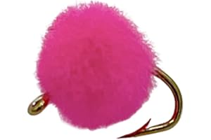 Feeder Creek Fly Fishing Trout Flies, Trout/Salmon Eggs, 12 Wet Flies for Bass, Big Trout, Panfish, Available in 2 Size Assortment 14 and 16 (6 of Each Size) and in