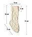 NIGHT-GRING 6 PCS 15'' Knit Christmas Stockings Woven Stockings Christmas Decorations White/Red/Green