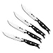 J and J Steak Knives Set of 8, Stainless Steel 4.5 Inch Table Serrated Knife