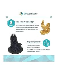 Impresora 3D filamento pla de 0.068 pulgadas 3D Solutech Azul, preciasión dimensional + -0,0011 pulgadas, 2.2 lbs, 100 % EE. UU