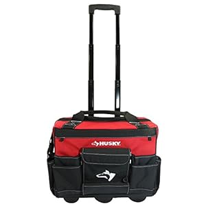 Husky-GP-43196N13-18-600-Denier-Red-Water-Resistant-Contractors-Rolling-Tool-Tote-Bag-with-Telescoping-Handle