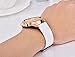 V-MORO for Galaxy Watch 42mm / Gear Sport Bands, 20mm Soft Leather Band Bracelet Strap Wristband for Samsung Galaxy Watch 42mm R810 & Samsung Gear Sport Watch/Garmin Vivoactive 3 Men Women White