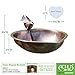 Achla Designs HBB-01 Heart Shaped Copper Metal birdbath Bowl, Solid Brass