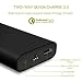 CHUWI 10050mAh Portable Charger, Quick Charge 3.0 External Battery Power Bank for iPhone, Samsung, iPad,Android and other Smart Devices - Black